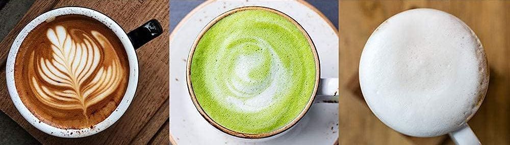 デロンギで作るラテアート、抹茶オレ、ミルク