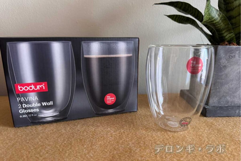 ダブルウォールグラス(bodum)0.35ℓ