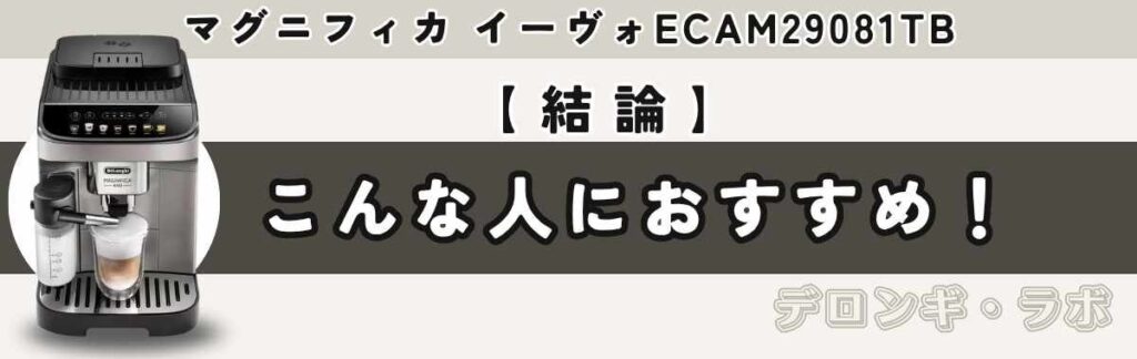 【結論】マグニフィカ イーヴォはこんな人におすすめ!