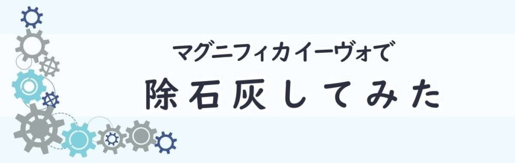 マグニフィカ イーヴォで除石灰してみた