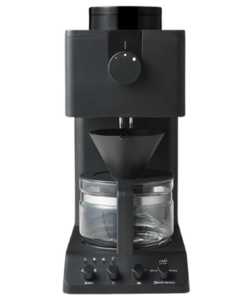 全自動コーヒーマシンツインバード CM-D457Bの本体黒