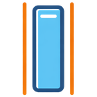 隙間やスリムを表すアイコン
