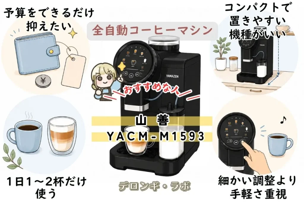 山善 YACM-M1593の特徴